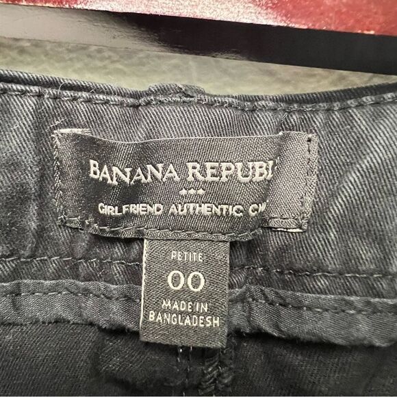 Banana Republic Girlfriend Chino 🖤 black🖤 size 00P - Picture 5 of 6